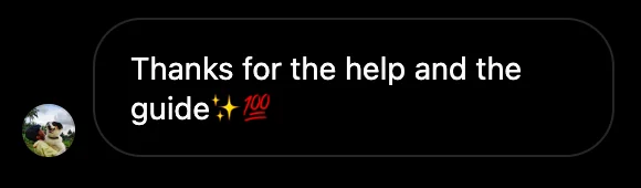 Reader: thanks for the help and the guide